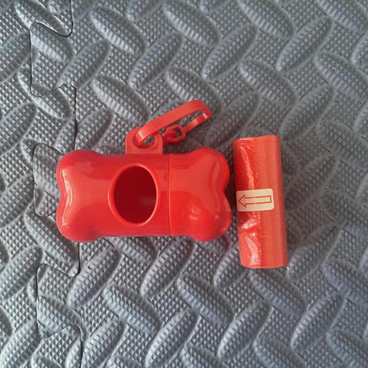 Portable Pet Poop Bag Holder & Dispenser for Outdoor Cleanup