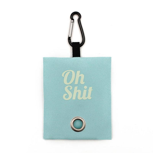 OH SHIT Graphic Poop Bag Holder Dispenser for Dogs