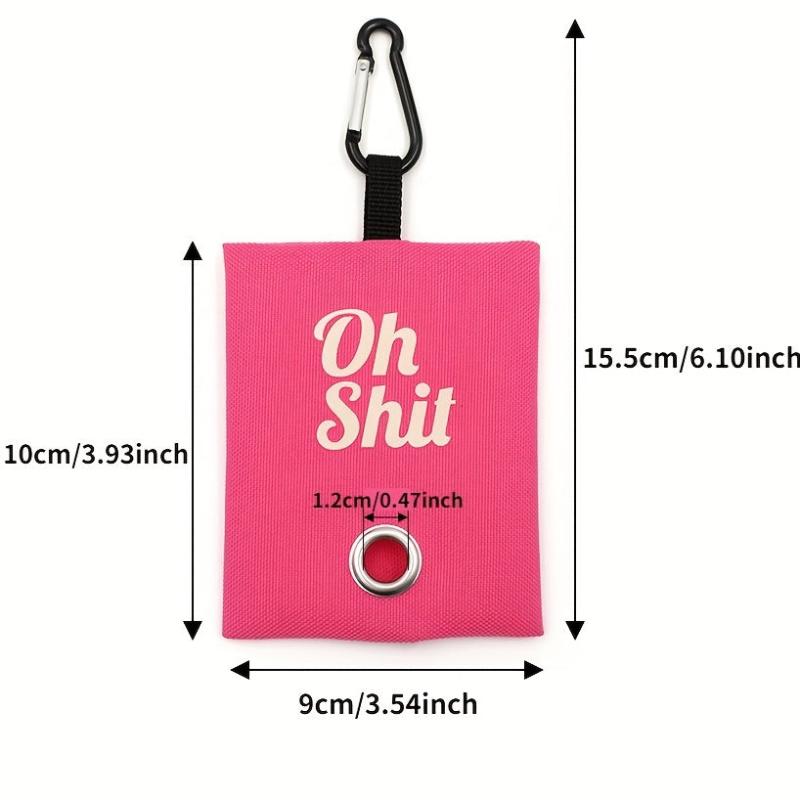 OH SHIT Graphic Poop Bag Holder Dispenser for Dogs