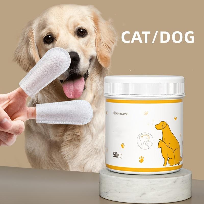 Pet Dog Cleaning Grooming Supplies Set with Dental and Bathing Wipes