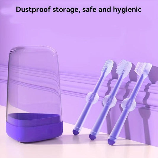 3pcs Silicone Pet Toothbrush Set Soft Dog Toothbrush