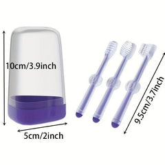 3pcs Silicone Pet Toothbrush Set Soft Dog Toothbrush