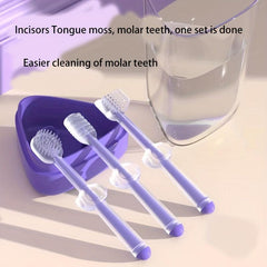 3pcs Silicone Pet Toothbrush Set Soft Dog Toothbrush