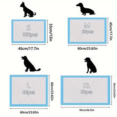 Dog Disposable Urine Pads Deodorant Puppy Potty Training Pads - 20/40/50/100pcs