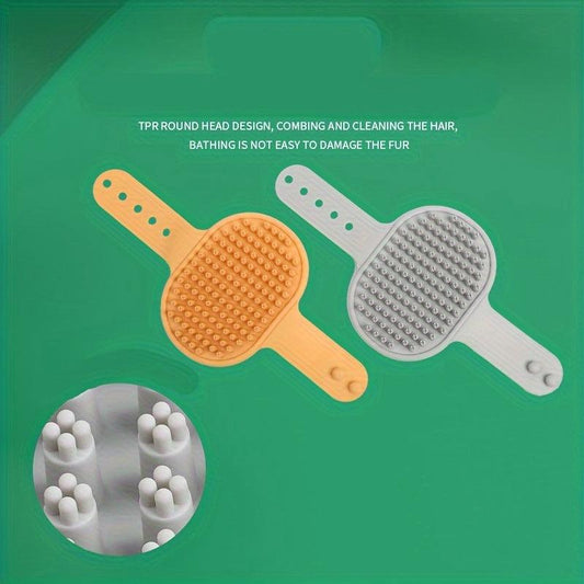 Silicone Pet Shampoo Brush for Dog & Cat Grooming