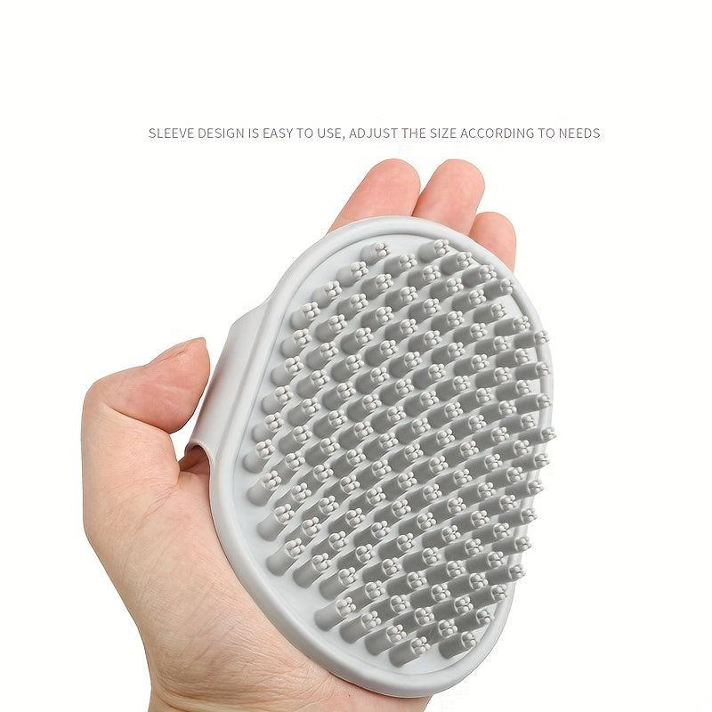 Silicone Pet Shampoo Brush for Dog & Cat Grooming