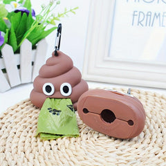 Portable Pet Waste Bag Dispenser with Carabiner Clip for Outdoor Walking