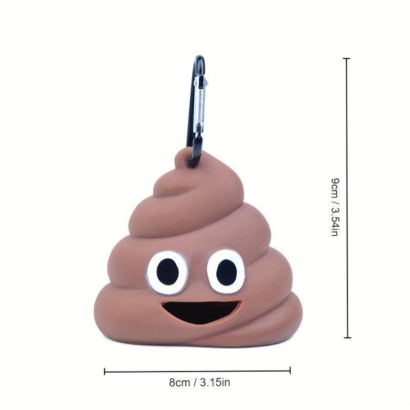 Portable Pet Waste Bag Dispenser with Carabiner Clip for Outdoor Walking