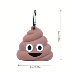 Portable Pet Waste Bag Dispenser with Carabiner Clip for Outdoor Walking