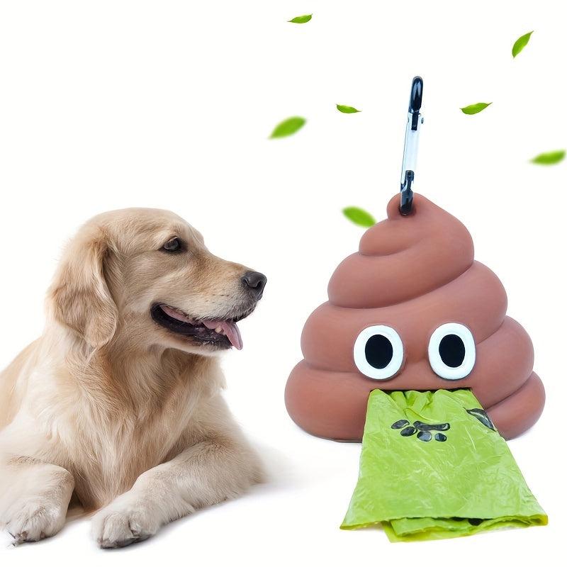 Portable Pet Waste Bag Dispenser with Carabiner Clip for Outdoor Walking