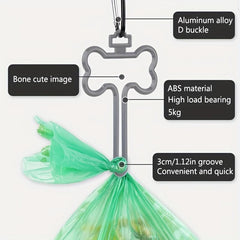 2pcs Dog Poop Scooper, Portable Pet Waste Bag Holder