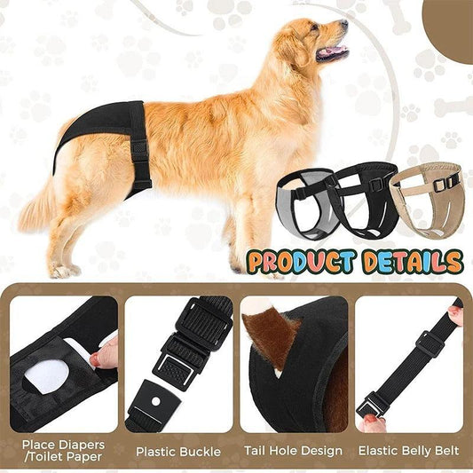 Washable Female Dog Diapers Reusable And Adjustable Physiological Sanitary Pant