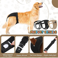 Washable Female Dog Diapers Reusable And Adjustable Physiological Sanitary Pant