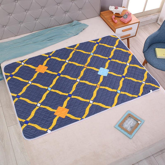 Graphic Pattern Dog Training Pad Washable Reusable Puppy Bed Cover Floor Mat