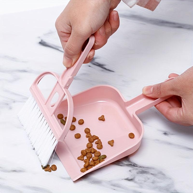 Mini Dustpan And Broom Set For Small Pets