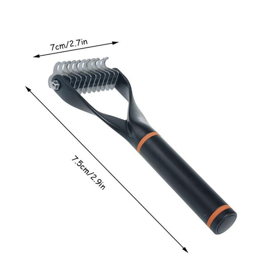 Double Sided Pet Grooming Brush Undercoat Rake for Dogs and Cats