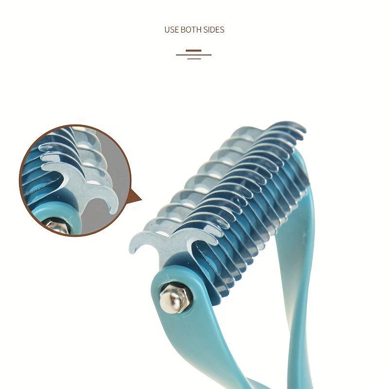Double Sided Pet Grooming Brush Undercoat Rake for Dogs and Cats
