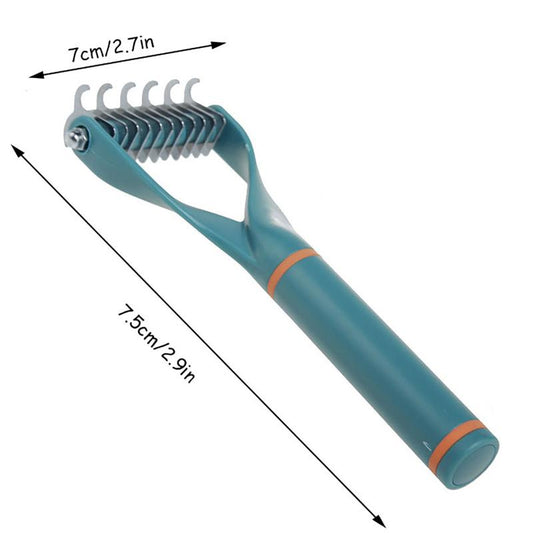 Double Sided Pet Grooming Brush Undercoat Rake for Dogs and Cats