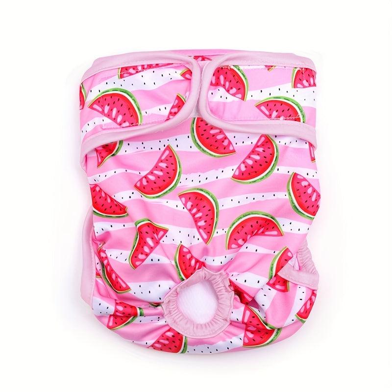 Reusable Washable Female Dog Diapers Dog Physiological Pants Diapers Print
