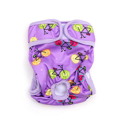 Reusable Washable Female Dog Diapers Dog Physiological Pants Diapers Print