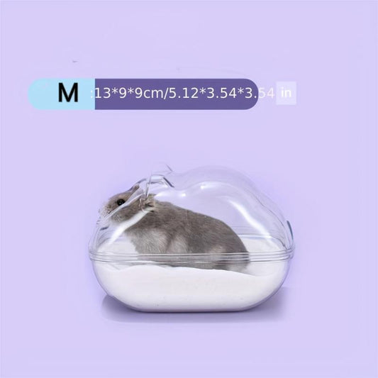 Transparent Small Pets Bathtub Hamster Bathroom Toilet Dual Use