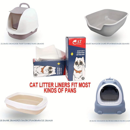 10pcs Upgraded Drawstring Cat Litter Garbage Bags