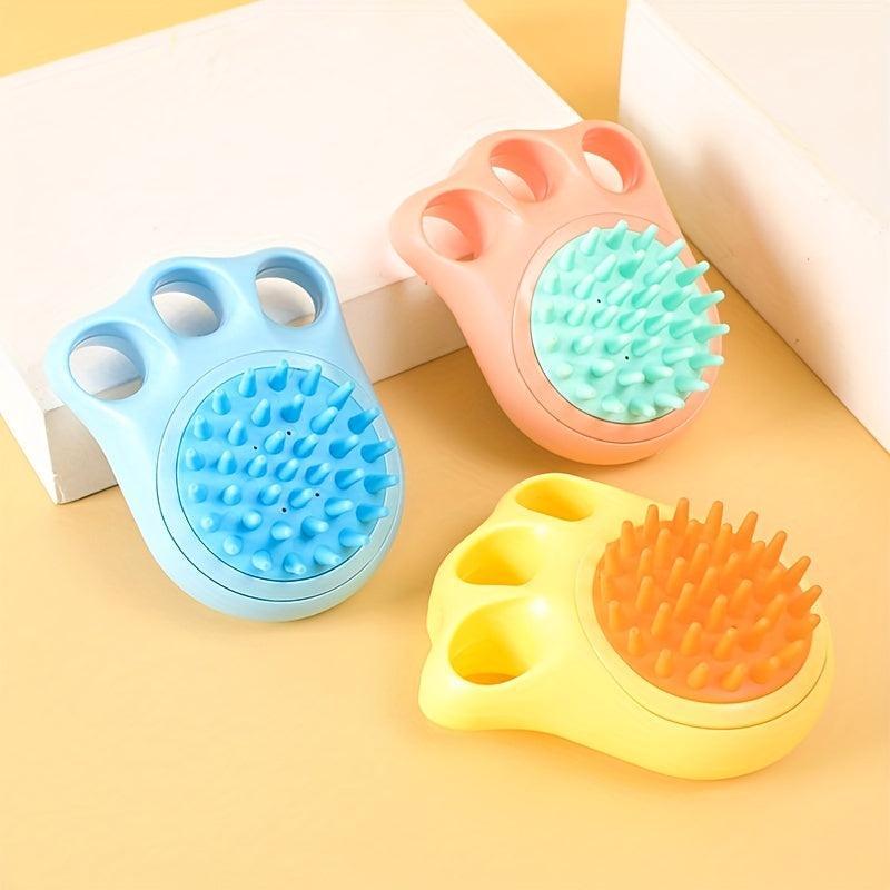 Paw Silicone Pet Bath Brush Dog Hair Removal Comb Cat Dog Hair Cleaner