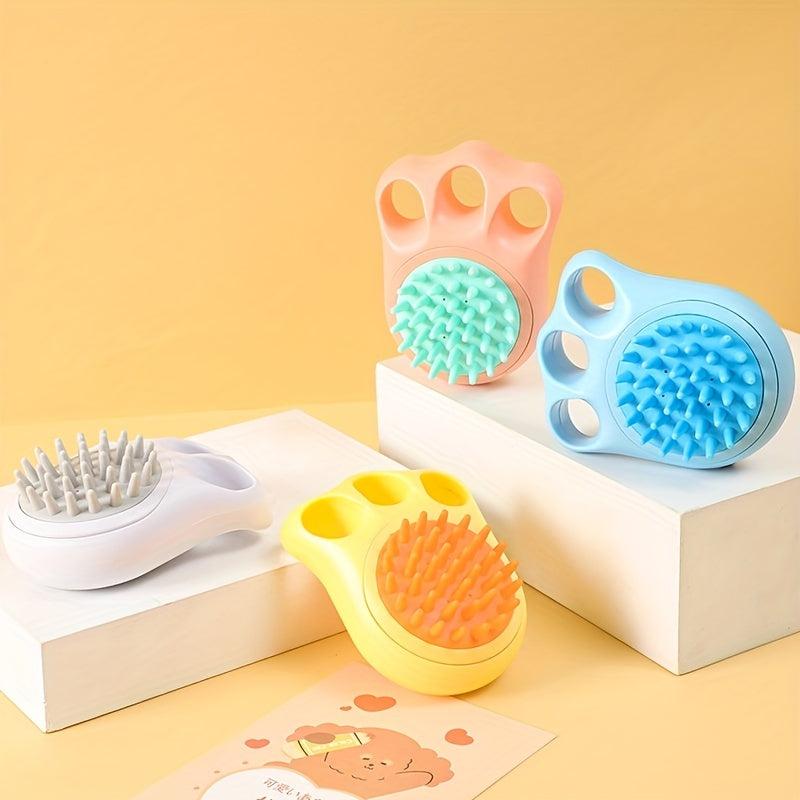 Paw Silicone Pet Bath Brush Dog Hair Removal Comb Cat Dog Hair Cleaner