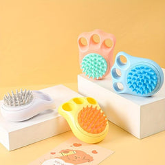 Paw Silicone Pet Bath Brush Dog Hair Removal Comb Cat Dog Hair Cleaner