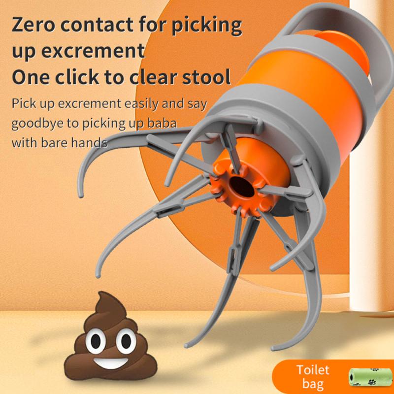 Portable Dog Pooper Scooper with 45 Waste Bags