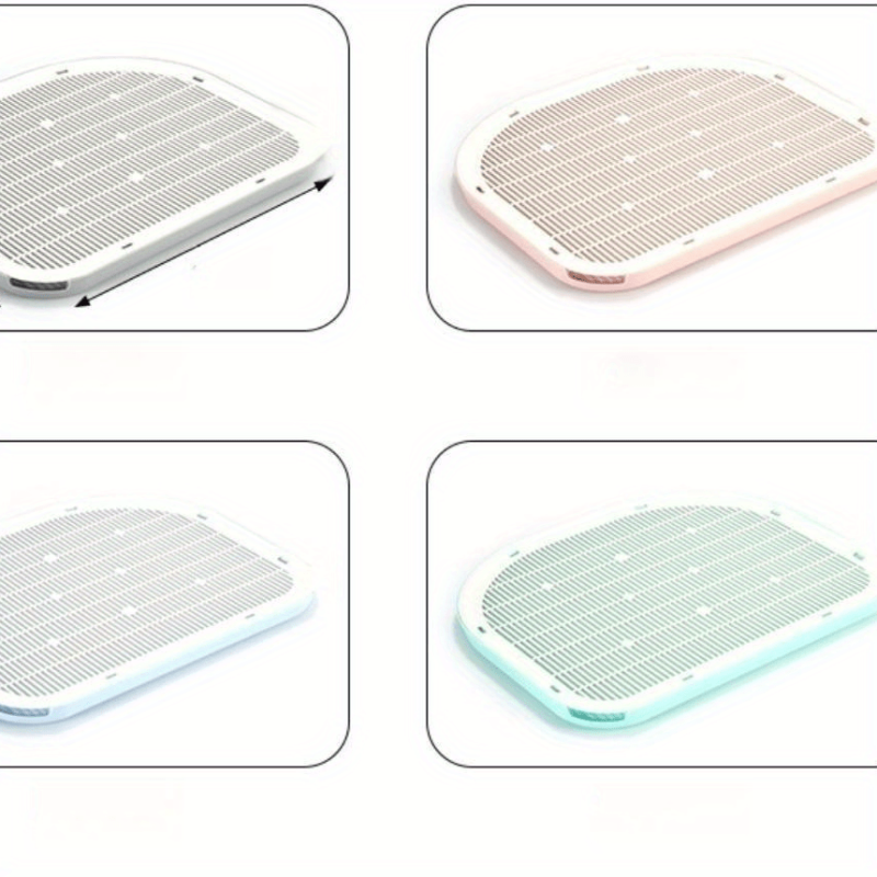 Double Layer Cat Litter Mat Urine Proof Litter Trapping Mat Easy to Clean