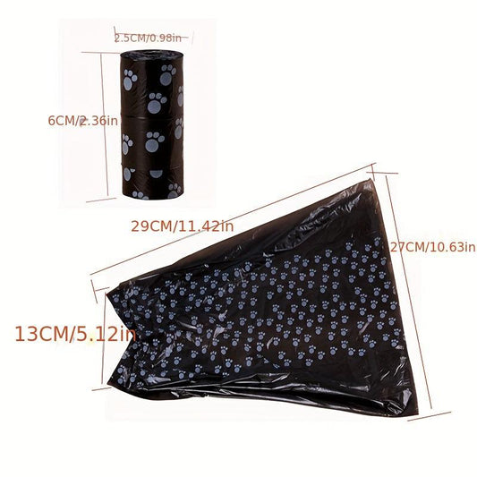 5pcs Thin Dog Poop Bags Leak Proof For Pet Outdoor Supplies