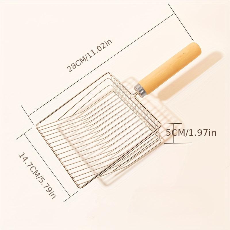 Stainless Steel Pet Litter Scoop Cat Pooper Scooper Cat Litter Sifter Shovel