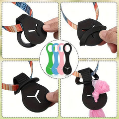 4pcs Dog Poop Bag Holder For Dog Leash Hand Flexible Pet Poop Bag Storage Clip