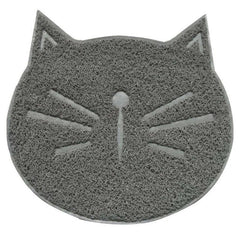 Non Slip Cat Head Cat Litter Mat, Trapping Mat for Indoor Cats