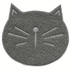 Non Slip Cat Head Cat Litter Mat, Trapping Mat for Indoor Cats
