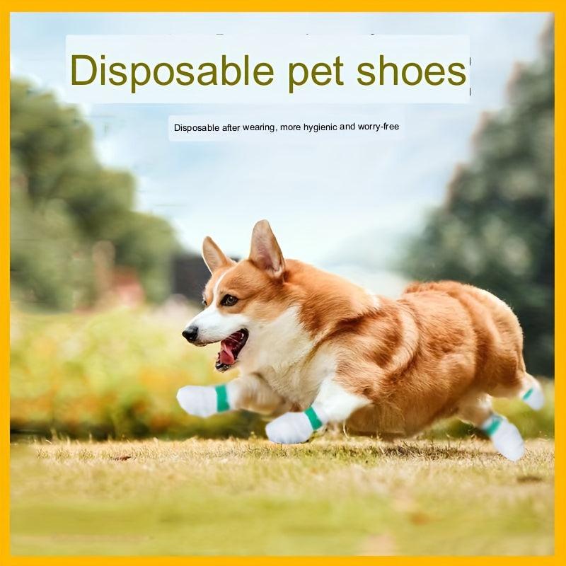 Disposable Pet Dog Paw Cover Shoes 20pcs Per Bag Waterproof Dog Boots