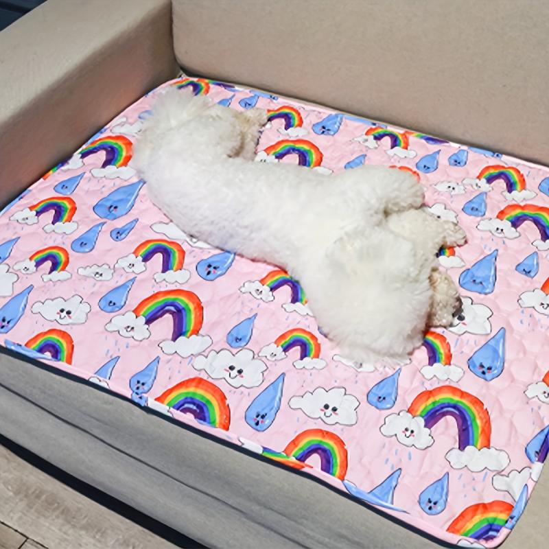 Cartoon Washable Dog Pee Pad Reusable Dog Toilet Mat