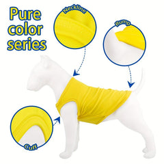 Colorful Small Dog Shirt Soft Blank Puppy T Shirt Pet Summer Clothes