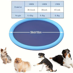 Inflatable Pet Sprinkler Pad Dog Swimming Pool Water Spray Mat