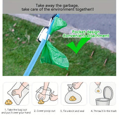 Dog Poop Bags Dispenser For Leash Waste Bag Holder For Dogs