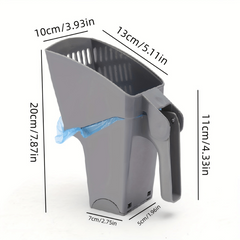 Multifunctional Cat Litter Shovel w/ Holder & Sifter, Pet Cleaning Supplies