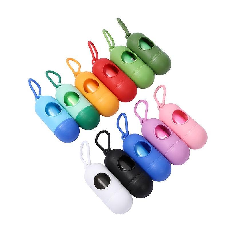 Portable Dog Waste Bags Dispenser, Poop Bag Holder for Small and Medium Dogs