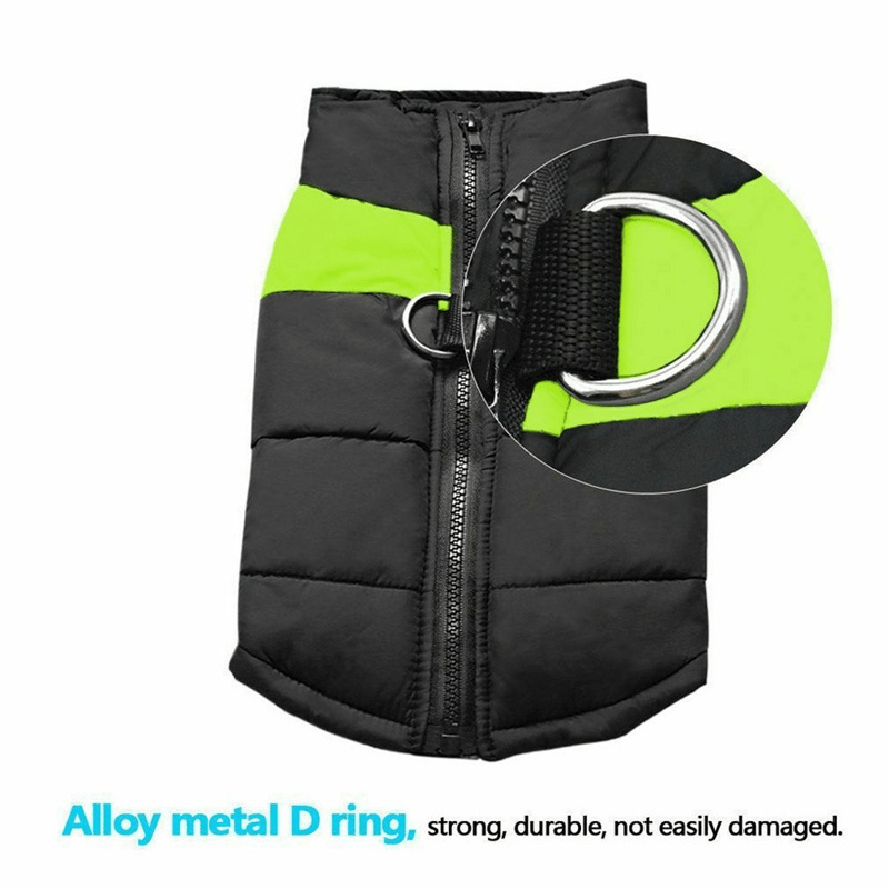 Quilted Winter Vest for Dogs Warm and Cozy Pet Jacket Zipper