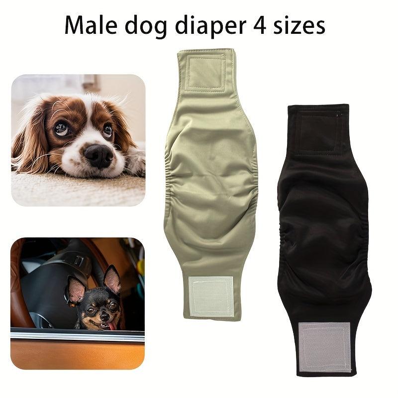 Male Dog Diaper Wrap Reusable High Absorbent Puppy Belly Band Dog Pee Pant