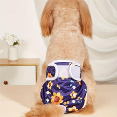 Floral Pattern Dog Diaper Washable Pet Physiological Pant