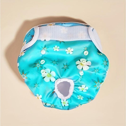 Floral Pattern Dog Diaper Washable Pet Physiological Pant