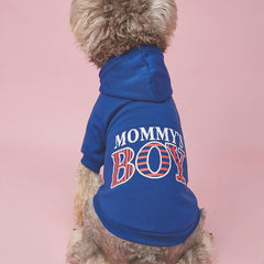 Mommy's Boy Pet Hoodie for Small & Medium Dogs Winter Apparel