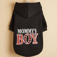 Mommy's Boy Pet Hoodie for Small & Medium Dogs Winter Apparel