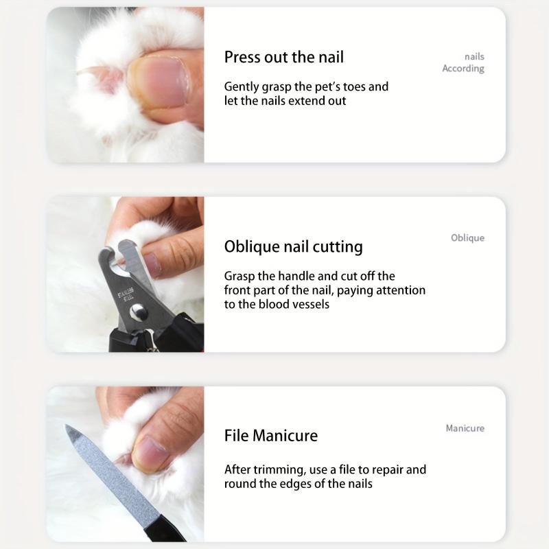 Dog Hair Remover Comb & Nail Clipper Set